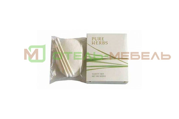 Набор (ватные палочки/ватные диски) Pure Herbs  