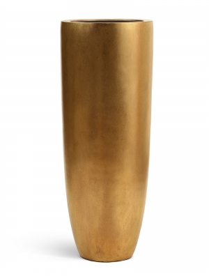 Кашпо TREEZ Effectory - серия Metal - Высокий конус Giant - Сусальное золото