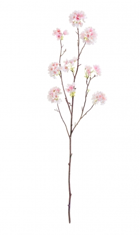Ветка Сакуры Ball Flower нежно-розовая